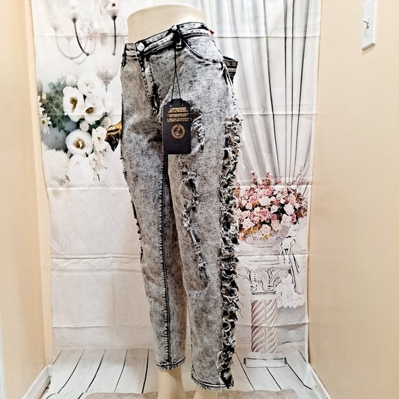 WOMANS STRETCH HIGH RISE SKINNY JEAN SIZE 20 PLUS - Picture 4 of 9